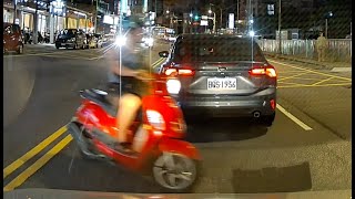 【車禍影片】忽有一機車，跨越雙黃線而來，蓋一三寶伯也（2024.09.13 基隆市信義區深溪路