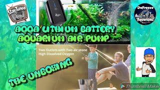 AQQA Lithium Battery Aquarium Air Pump