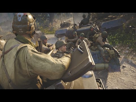 Armored Convoy Ambush Mission Call of Duty WW2 [1080p PC 60FPS]
