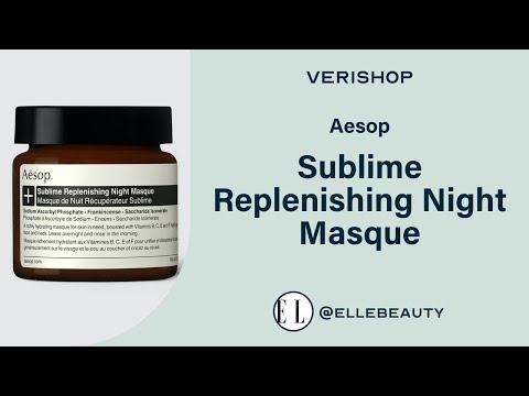 Revisão da Máscara Noturna Reabastecedora Aesop Sublime