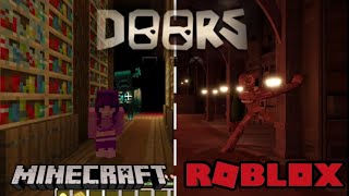 I REMADE Roblox DOORS Figure's Library In Minecraft #roblox #doors #minecraft