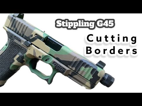 Stippling M81 Woodland camo G45 - Cutting & Prepping Borders