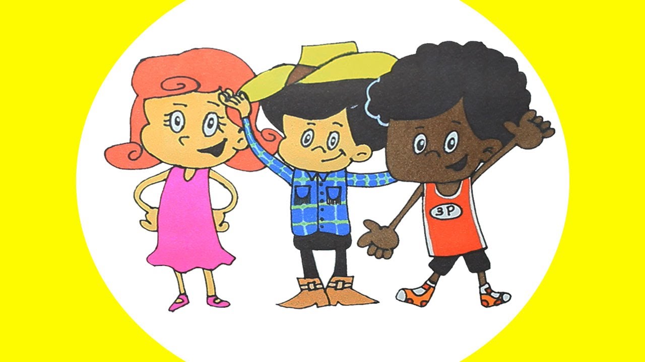 3 palavrinhas 😊 desenho animado com músicas infantis ❤ desenhos coloridos para crianças.