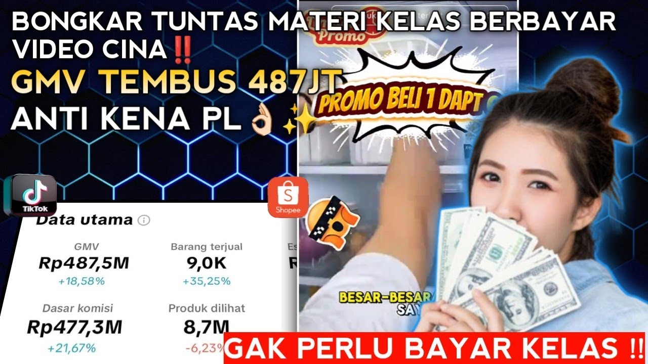 TUTORIAL EDIT VIDEO CHINA GAK KENA PL || VIDEO KLONING TIKTOK & SHOPEE AFFILIATE