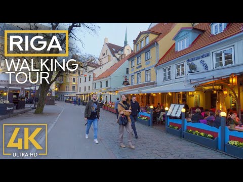 4K City Walking Tour in Beautiful Riga - Exploring the Capital of Latvia - Traveling through Europe