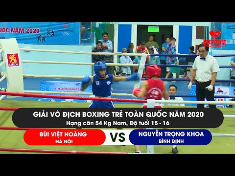 Việt Hoàng (Hà Nội) vs Trọng Khoa (Bình Định) | Boxing hạng 54Kg Nam | Độ tuổi 15-16 | Trà Giang