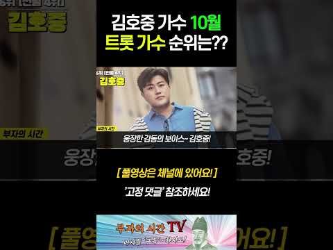 김호중 10월 트롯가수 순위는? [브랜드평판] #shorts