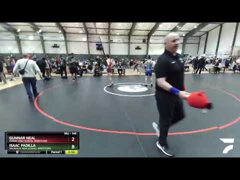 145 Lbs Cons. Semi - Gunnar Neal, Poway High School Wrestling Vs Isaac Padilla, Vacaville High Sch