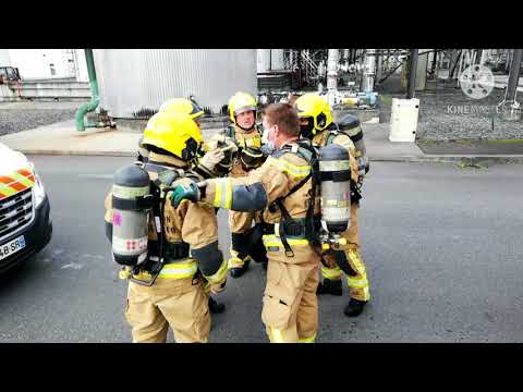 Exercice de sécurité sur la plateforme de Lacq