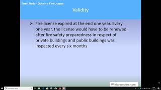 Tamil Nadu - Obtain a Fire License