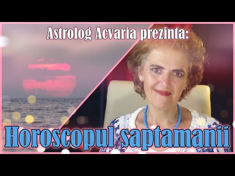 ⭐ HOROSCOPUL SAPTAMANII 25-31 IANUARIE 2021 cu astrolog ACVARIA