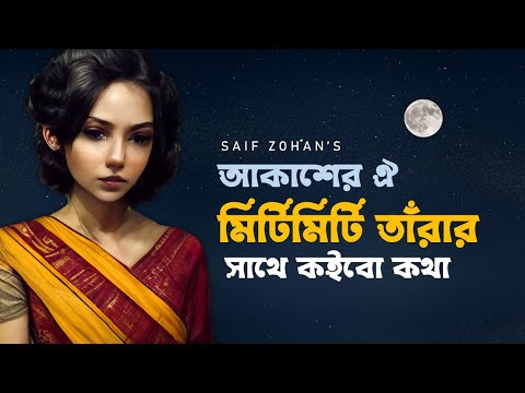 Akasher Oi Miti Miti Tarar Sathe Koibo Kotha | Saif Zohan | Bangla Old Song New Version 2022