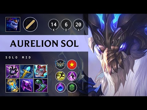 Aurelion Sol Mid vs Irelia - VN Challenger Patch 25.20