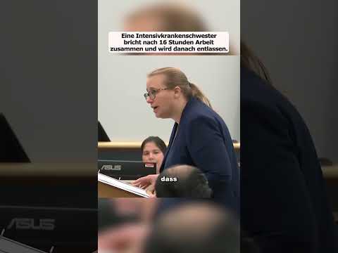 Intensivkrankenschwester bricht nach 16 Stunden Arbeit zusammen und wird danach entlassen.#shorts