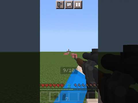 ULTIMATE SNIPER RIFLE Addon for Minecraft! #short #mods
