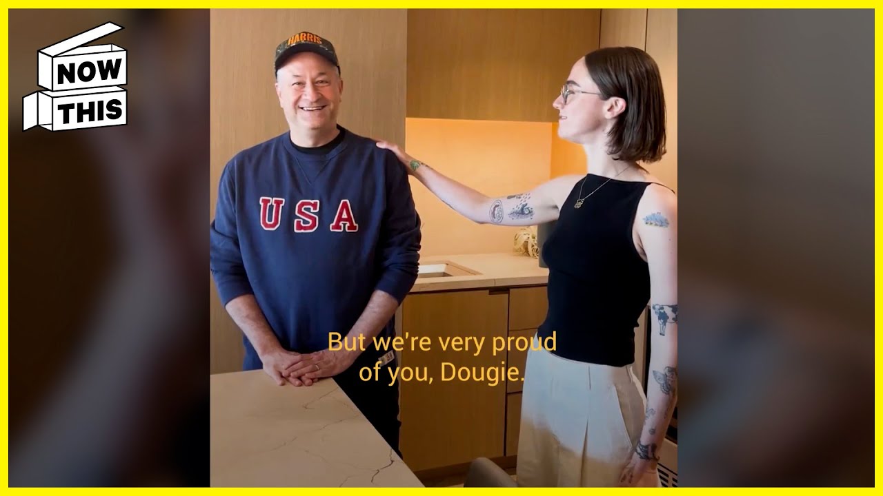 Doug Emhoff's Kids Pump Him Up Before DNC Speech