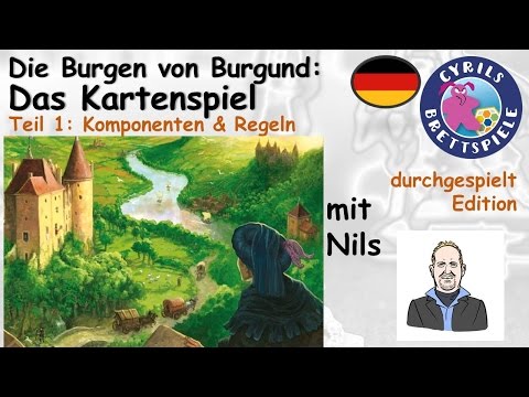 Cyrils Brettspiele - Die Burgen von Burgund: Das Kartenspiel (S127E01) - Komponenten & Regeln