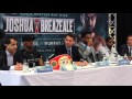 ANTHONY JOSHUA V DOMINIC BREAZEALE FULL PRESS CONFERENCE AHEAD OF IBF WORLD TITLE CLASH