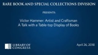 Victor Hammer, Artist & Craftsman