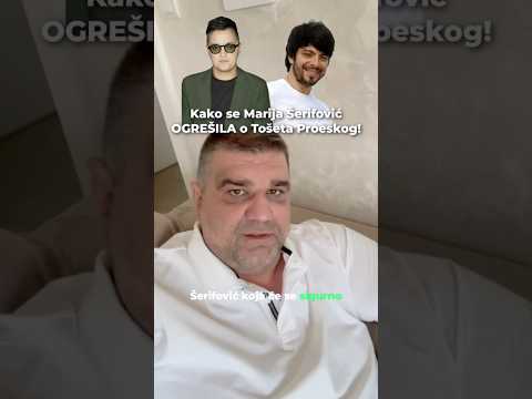 😱 Saša Mirković: “Marija Šerifović je LICEMER!” Evo kako se ogrešila o Tošeta Proeskog!