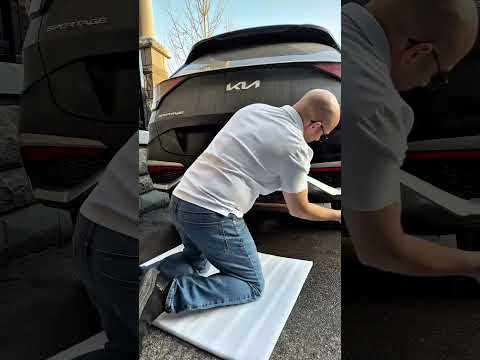 How to replace lower bumper cover on a Kia Sportage #kia #asmr #mechanic