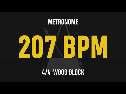 207 BPM 4/4 - Best Metronome (Sound : Wood block)
