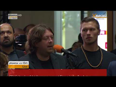 Bundestagswahl 2017: Pressekonferenz mit Angela Merkel vom 25.09.2017