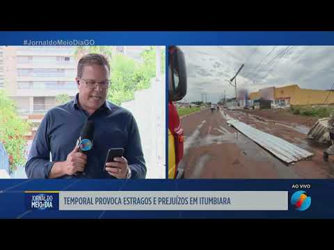 Temporal causa prejuízos em Itumbiara