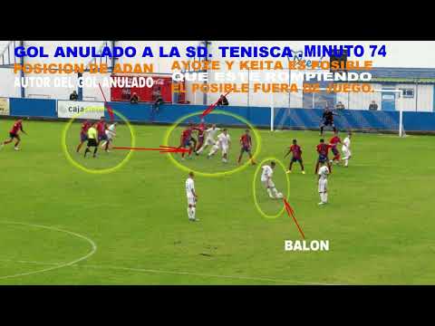 12-12-21 SD. TENISCA-UD. LANZAROTE-GOL ANULADO A LA SD  TENISCA-XVI  LIGA NACIONAL 3ª DIVISI.2021-22