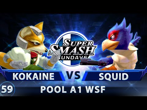 SSS 59 - Kokaine (Fox) vs. Squid (Falco) - SSBM Pool A1 WSF - Smash Melee