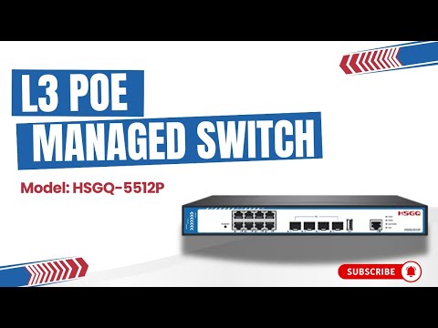 PoE Switch L3 Manageable | HSGQ 5512 | 10G Uplink | D-TECH Nepal