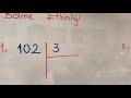 3. Sınıf  Matematik Dersi  Kısa Yoldan Bölme İşlemi konu anlatım videosunu izle