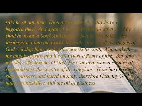 The Holy Bible | book 58 - Hebrews - Chapter 01