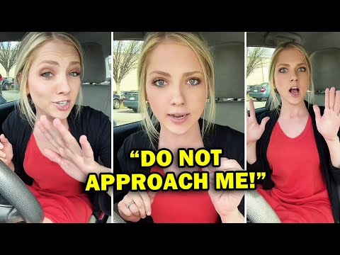 Parking lot ‘Karen’ MOCKED for reaction to stranger: ‘DO NOT APPROACH ME!’