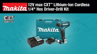 MAKITA 12V max CXT™ 1/4" Hex Driver-Drill Kit - Thumbnail