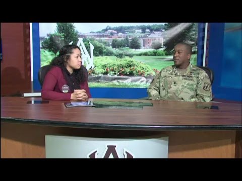 Siigavaa Falealii, AAMU Telecommunications student with "ROTC Scoop"