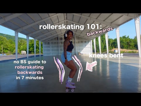 how to skate backwards (finally) | roller skate tutorial