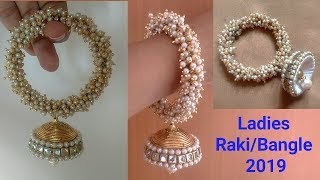 Rakhi for ladies|Fancy bangle|Rakhi 2019|Handmade rakhi|Silk thread bangle|Bangle lumba rakhi