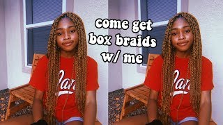 I Got Long Blonde Box Braids For The First Time!!
