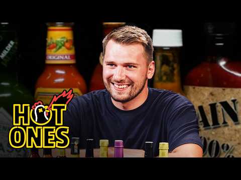 Luka Dončić Gets Flagrant Fouled By Spicy Wings | Hot Ones