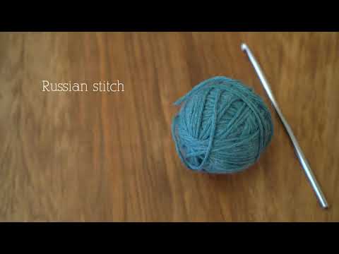 Left handed crochet tutorial 12 – Russian stitch