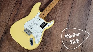 Video thumbnail for Guitar Talk - Fender Vintera 70's Hardtail Stratocaster by Guitar Talk | Guitar Gear Giveaway