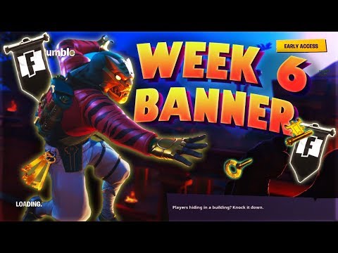 "Week 6 Secret Banner Season 8 Location Guide" Fortnite Map Loacation