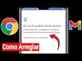 La Solución No Pudo Iniciar Sesión En El Error Google Play Store Error De Inicio De Sesión De Gma
