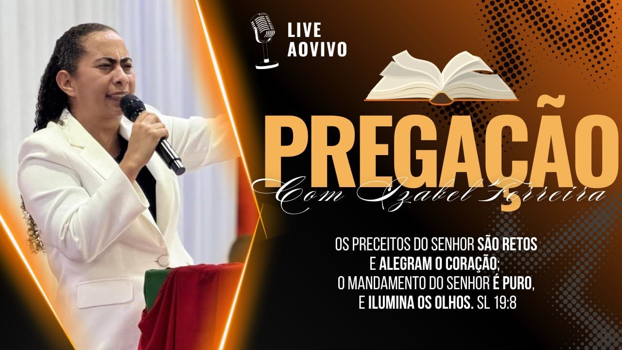 06/10/2024 - PREGAÇÃO COM  IZABEL FERREIRA | JONAS 1:1