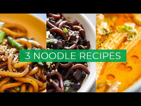 3 quick plantbased noodle recipes to SLURP TODAY!