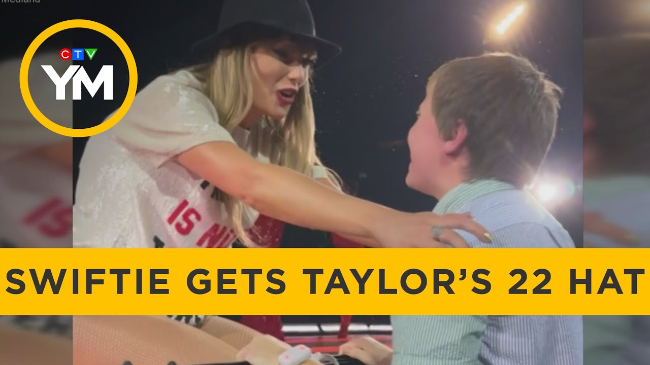 11-Year Old Gets Taylor Swift's 22 Hat at Toronto Eras Tour | Your Morning