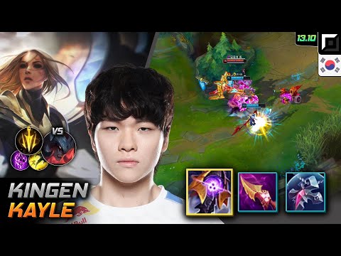 Kingen Kayle Top Build Riftmaker Lethal Tempo - LOL KR GrandMaster Patch 13.10