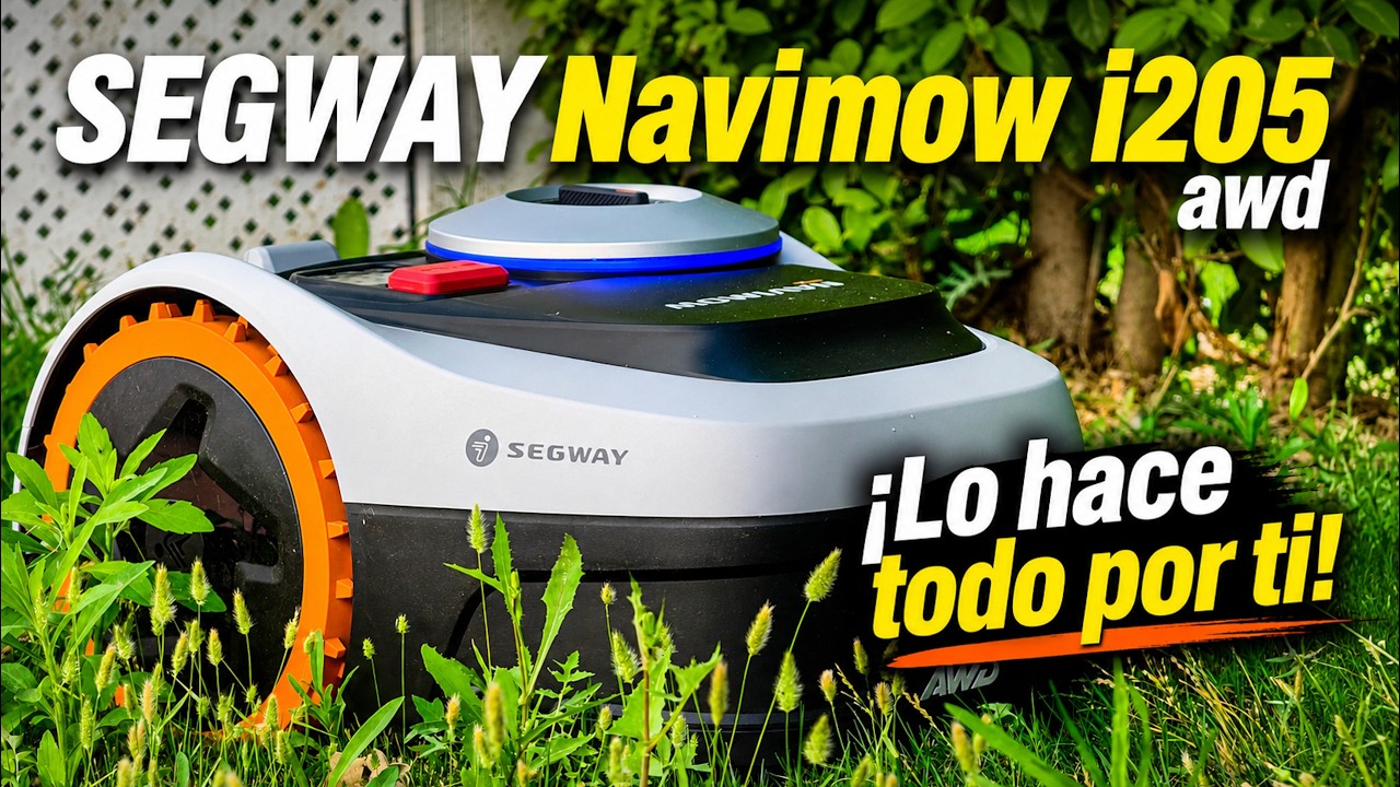 SEGWAY Navimow i205 AWD 🪓 Así es el corta césped inteligente que lo hace TODO por ti