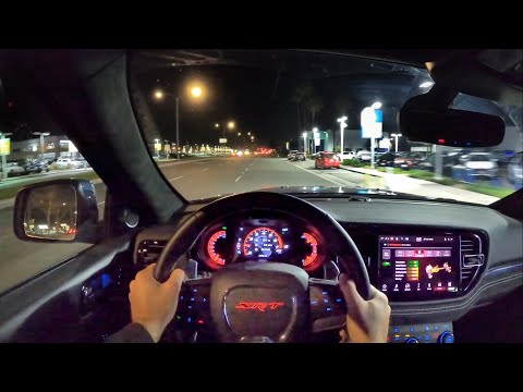2021 Dodge Durango SRT Hellcat POV NIght Drive (3D Audio)(ASMR)
